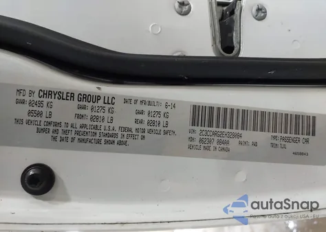 2014 Chrysler 300 z USA, uszkodzony, nr VIN 2C3CCARG2EH328084